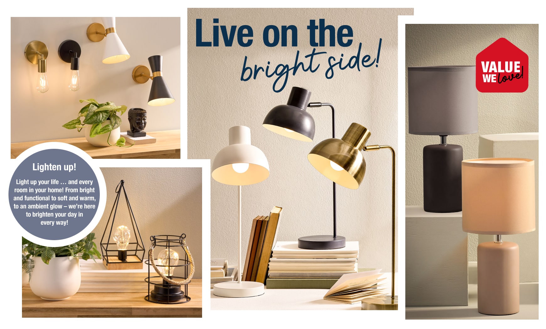 Mr Price Home's wide range of lamp sets, lamp bases & shades, hanging lighting, and lighting utilities can be found in the lighting category