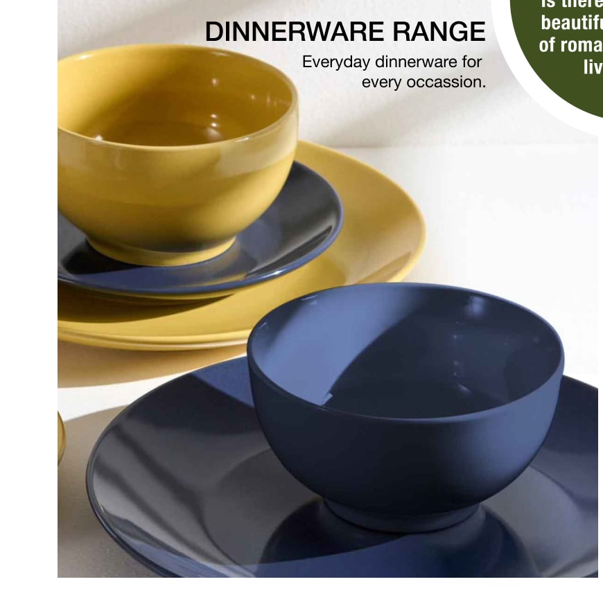 Everyday dinnerware for every occasion. Shop various sized plates and bowls