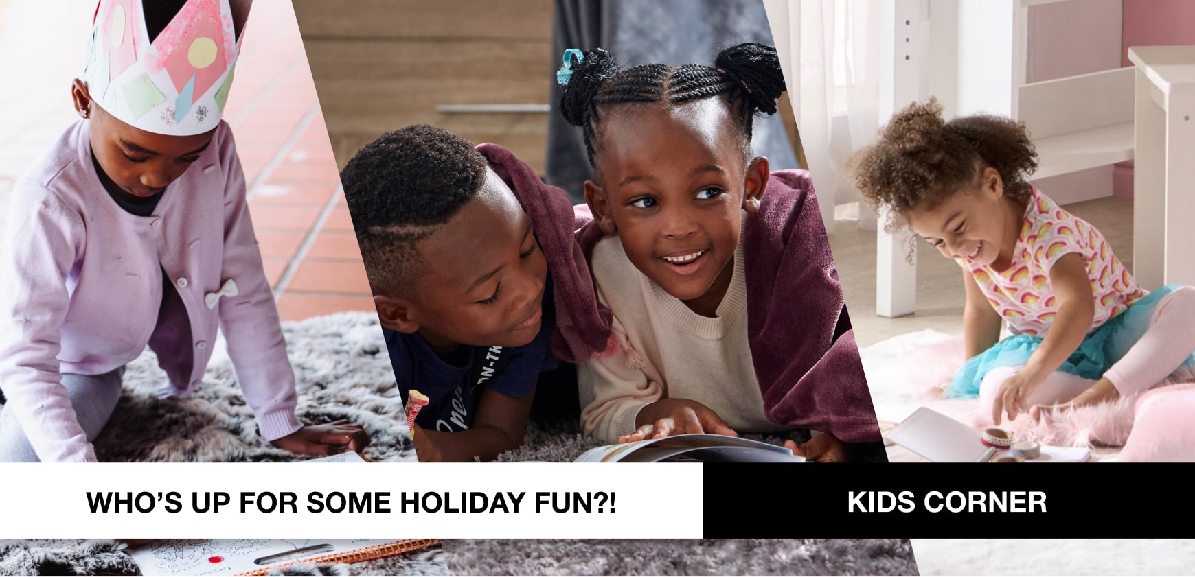 kids corner. Kids holiday fun