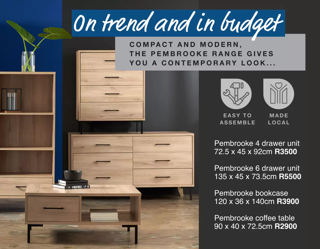 on trend and in budgets. compact and modern furniture