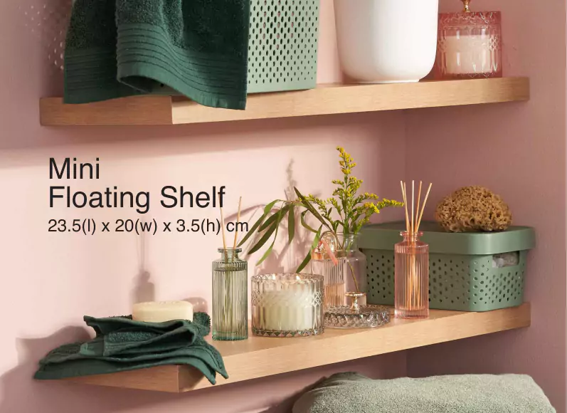 mini floating shelves