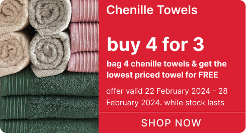 shop chenille towels promo