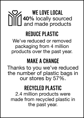 we love loval, reduce plastic, make a change