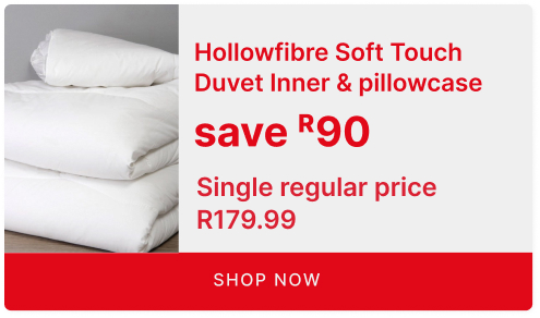 shop hollowfibre inner and pillowcase combo promo