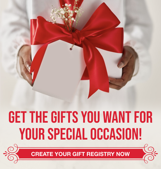 create a gift registry and share the love