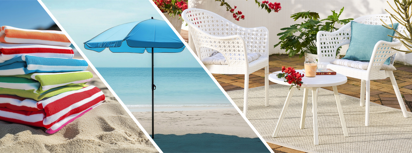 seas the day outdoor patio furniture colection. It includes the new summer range