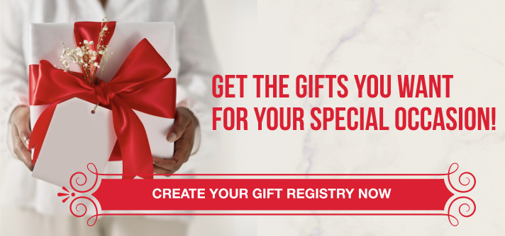 create a gift registry and share the love