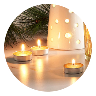 shop candles & candle holders