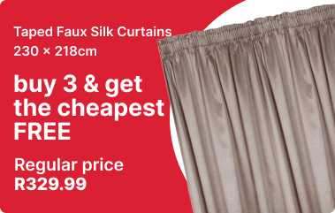 shop taped faux silk curtains promo