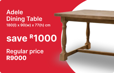 shop adele dining table promo