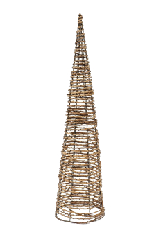 shop christmas rattan cone tree