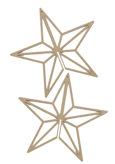 shop christmas wooden star