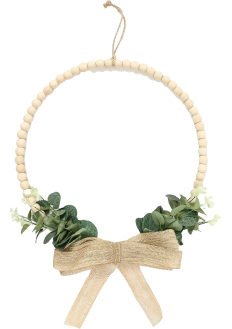 shop christmas bow beaded wreath