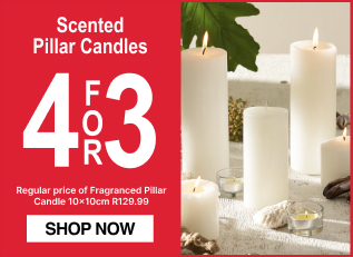 shop pillar candles promo