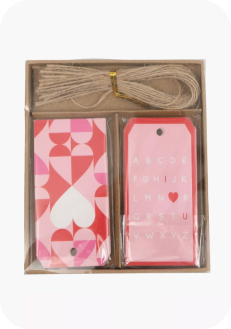 shop valentines tag set