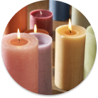 shop candles, candle holders, scented candles