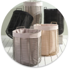 shop storage, bathroom storage, laundry baskets