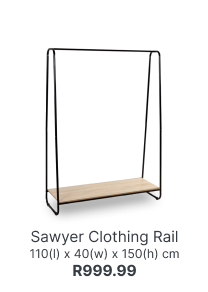 shop sawyer clothing rail, shop shelving