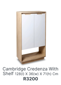 cambridge credenza, shop shelving