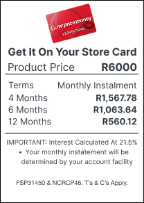 mr price money installment widget, buy the scroll pu chaise now over 4, 6 or 12 months.Get it on account
