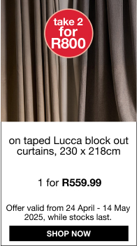 shop taped lucca curtain promo