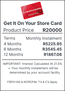 mr price money installment widget, buy evie chaise sofa now over 4, 6 or 12 months. Get it on account