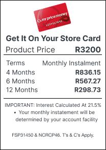 mr price money installment widget, buy the kira bookcase now over 4, 6 or 12 months.Get it on account