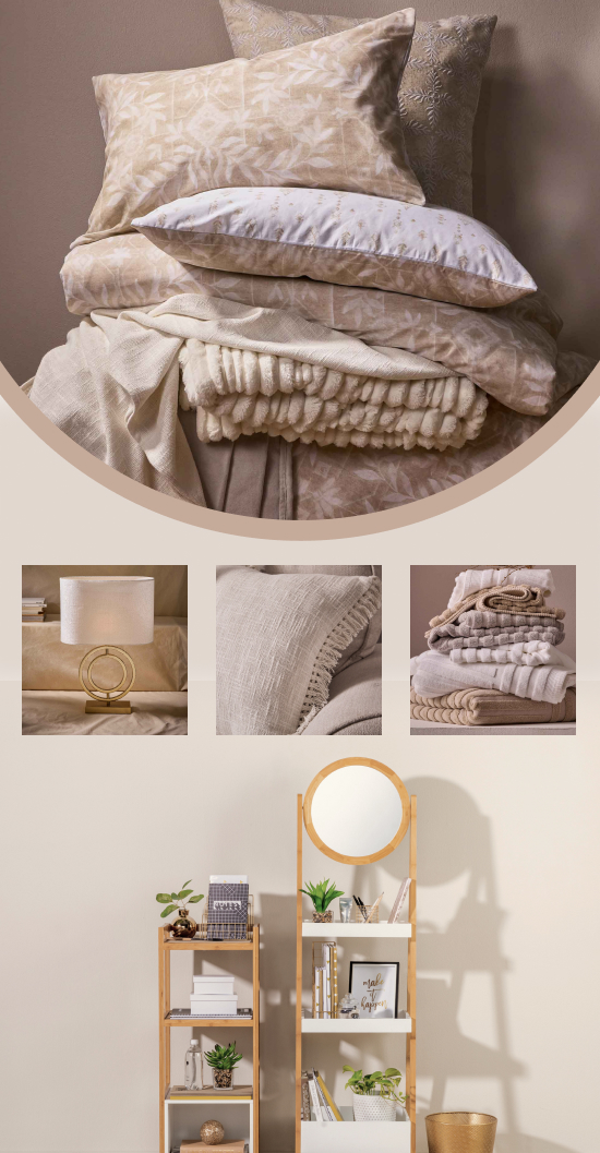 it's all yours is a bedroom and bathroom range to suit all your needs. From duvet covers to bathroom storage. We have you covered