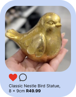 shop bird statue as seen on social