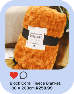shop coral fleece blanket advertised on social media
