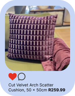 shop velvet scatter cushion as seen on social media