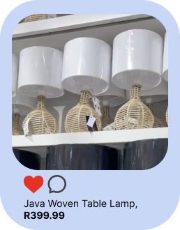 shop java woven table lamp, as seen on social