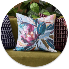 shop Cushions, shop plain cushions, shop patterned cushions, shop outdoor cushions or chair pads