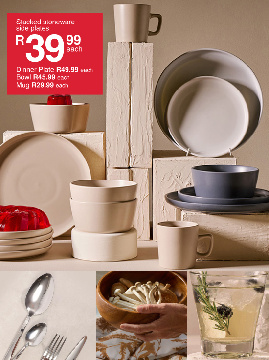 shop dinnerware, shop stack stoneware dinner plates, side plates and bowls