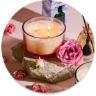 Set the mood with our aromatic candles – ideal for cozy evenings and elegant décor.
