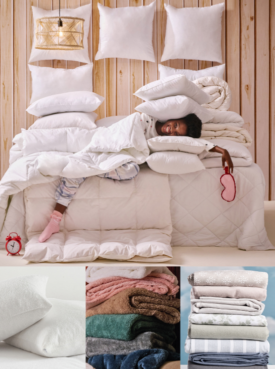 shop inners and pillows, shop duvet inners and bedroom pillows
