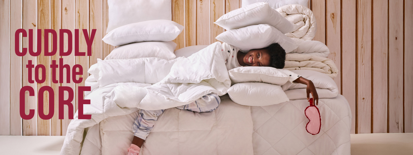 shop inners and pillows, shop duvet inners and bedroom pillows