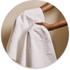 Indulge in plush, absorbent towels – a bathroom essential for everyday comfort.