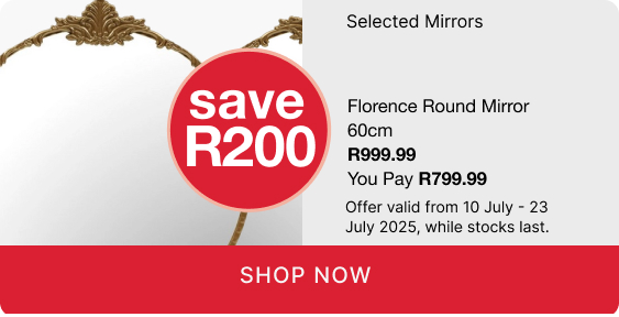 shop mirrors, shop a mirror promotion, buy 2 mirror and save R270