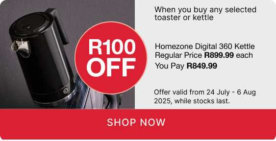 shop toaster and kettle, shop a toaster and kettle promotion, buy a toaster or kettle and save R100