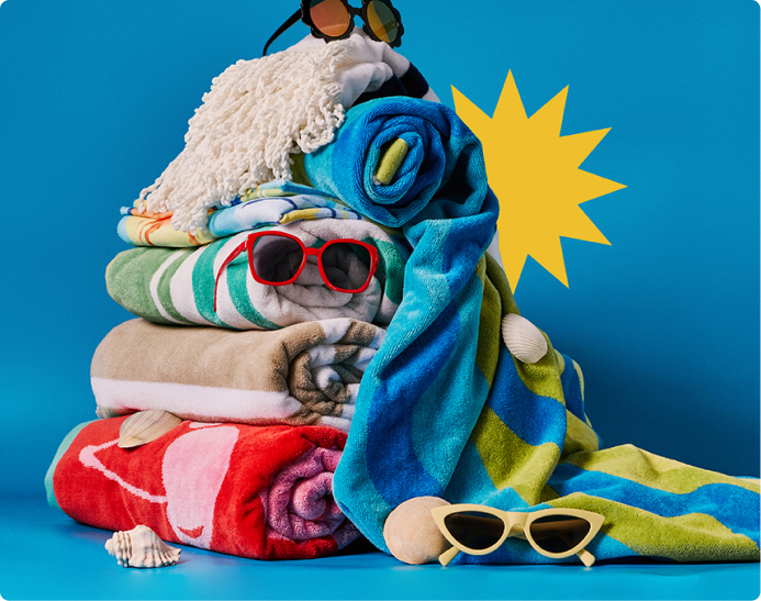 shop get summer ready with summer essentials such as beach towels and an outdoor dining range