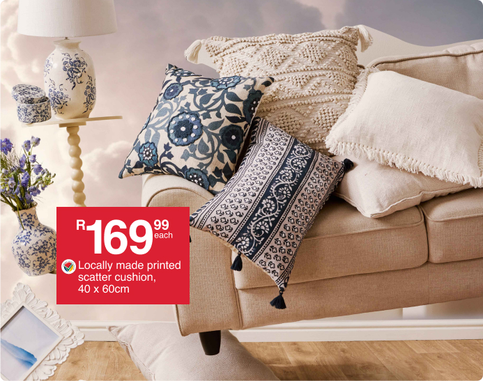shop light on your budget is a lounge and decor collection by mr price home, shop all cushions and decor that are budget friendly