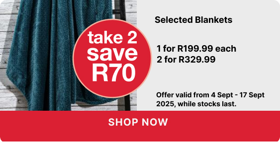 buy 2 selected blankets and save, blankets promotion
