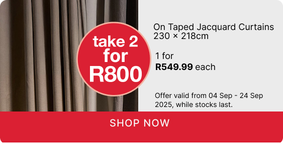 shop 2 taped curtains and save, curtain promotions
