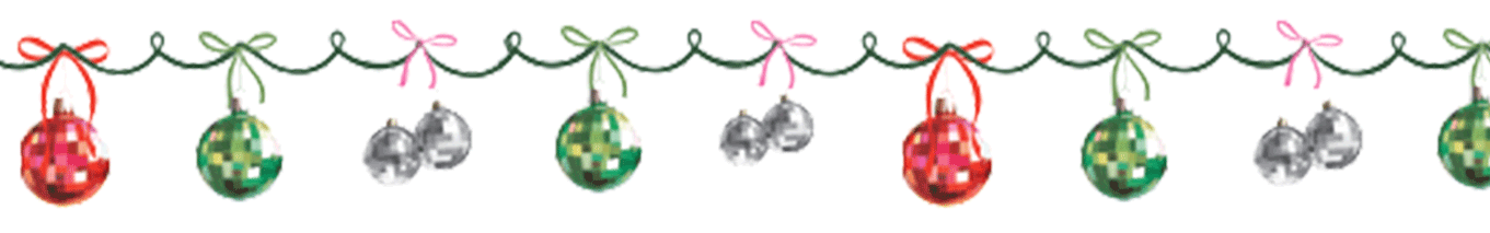 glistening baubles for christmas