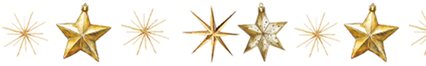 glistening stars for christmas
