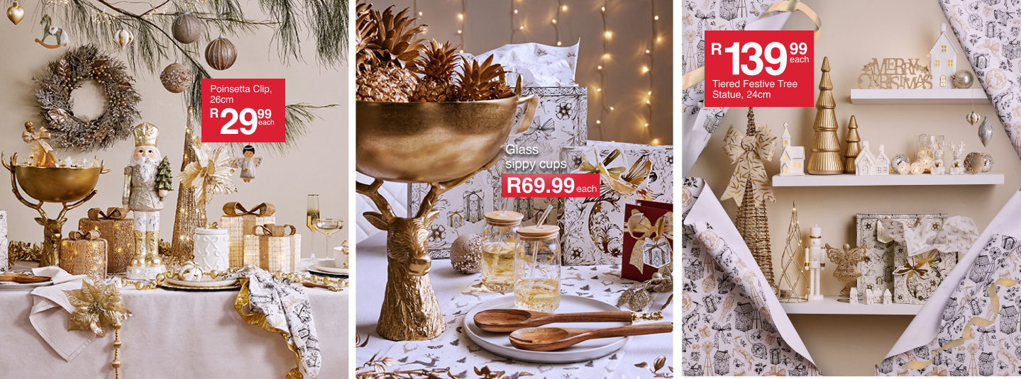 shop as good as gold is a christmas table and decor collection by mr price home for christmas 2025