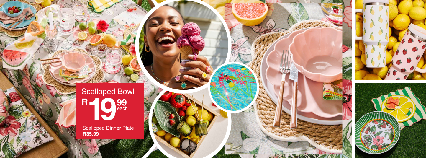 shop serving up summer, an outdoor dining collection, floral and outdoor dining for south africans