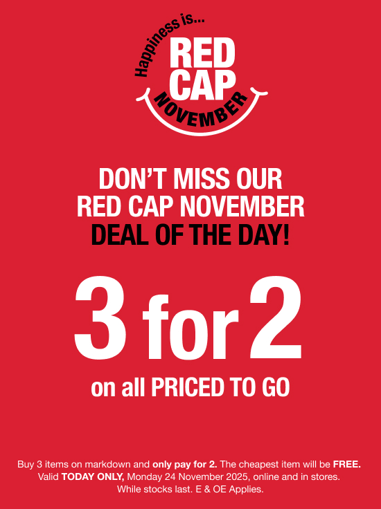 red cap november, mr price home black friday, mr price home red november, mr price home markdown sale, markdown discount, buy 3 and get the cheapest free, decor promotion