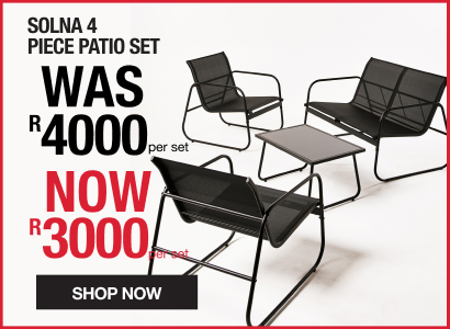 shop patio set, shop mr price home 4 piece patio set